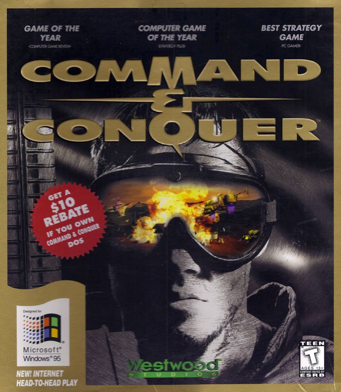 Command & Conquer (1997) Windows box cover art MobyGames