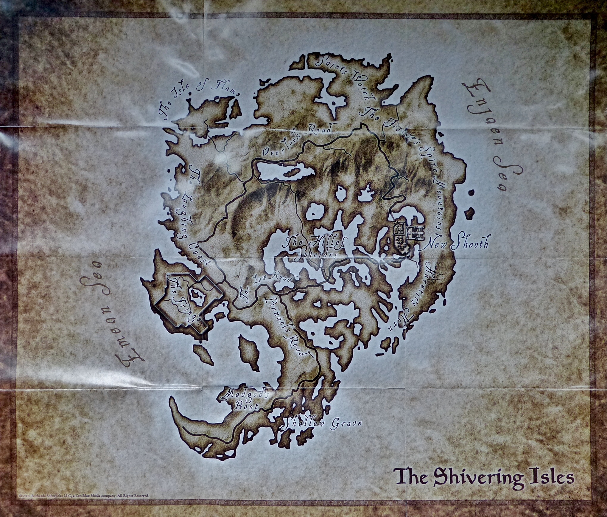 Oblivion Shivering Isles Map