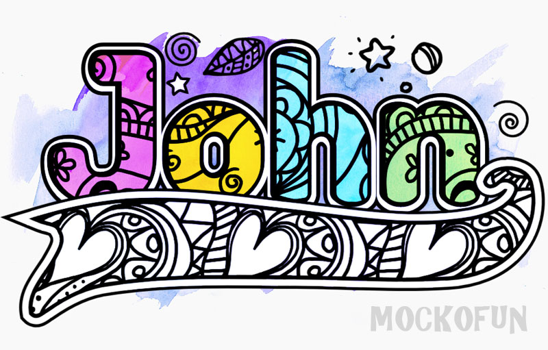🌻 Doodle Name [Edit Online] MockoFUN