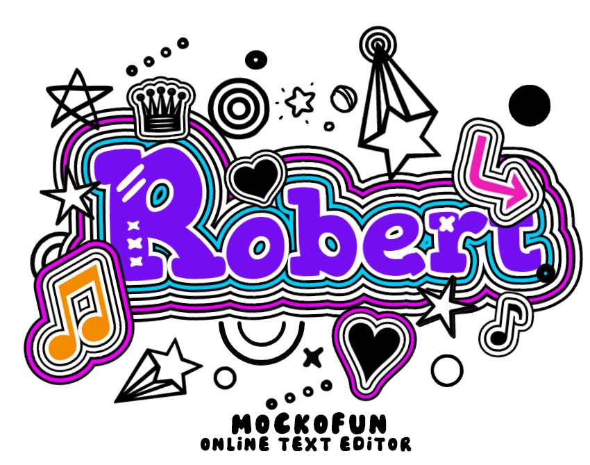Doodle Art Name MockoFUN