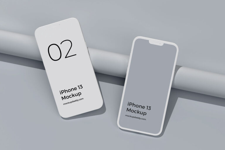 Apple iPhone 13 Clay Mockup Mockup Daddy