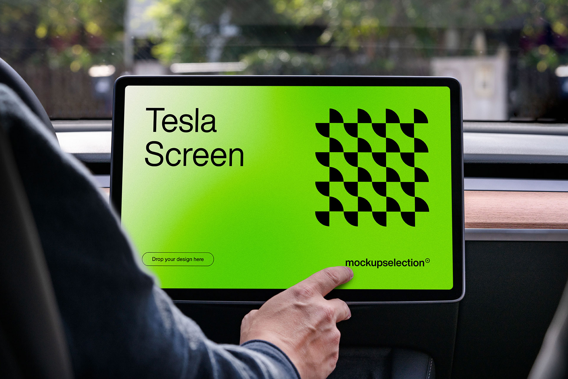 Tesla Screen Mockup Mockup Selection