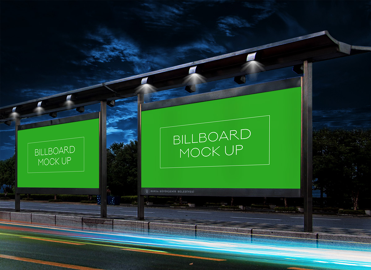 NightBillboard Mockup Mockup World