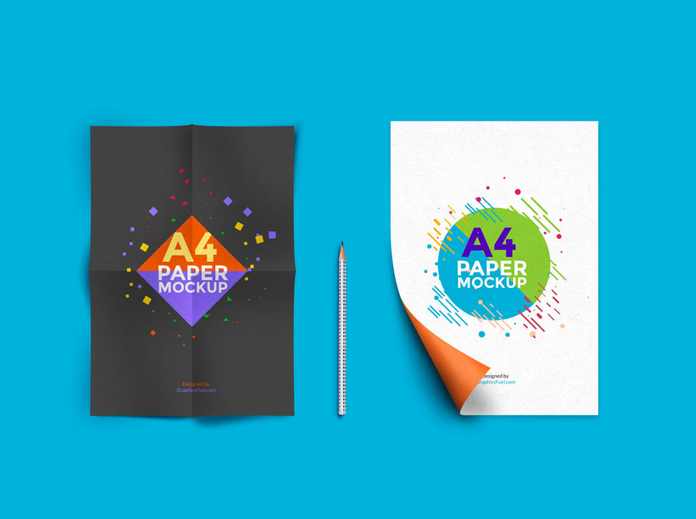 A4 Presentation Paper Mockup Mockup World