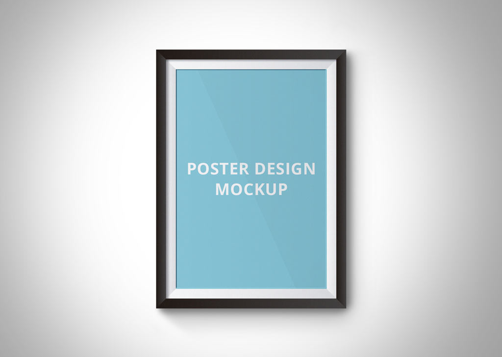 Simple Poster Frame Mockup Mockup World