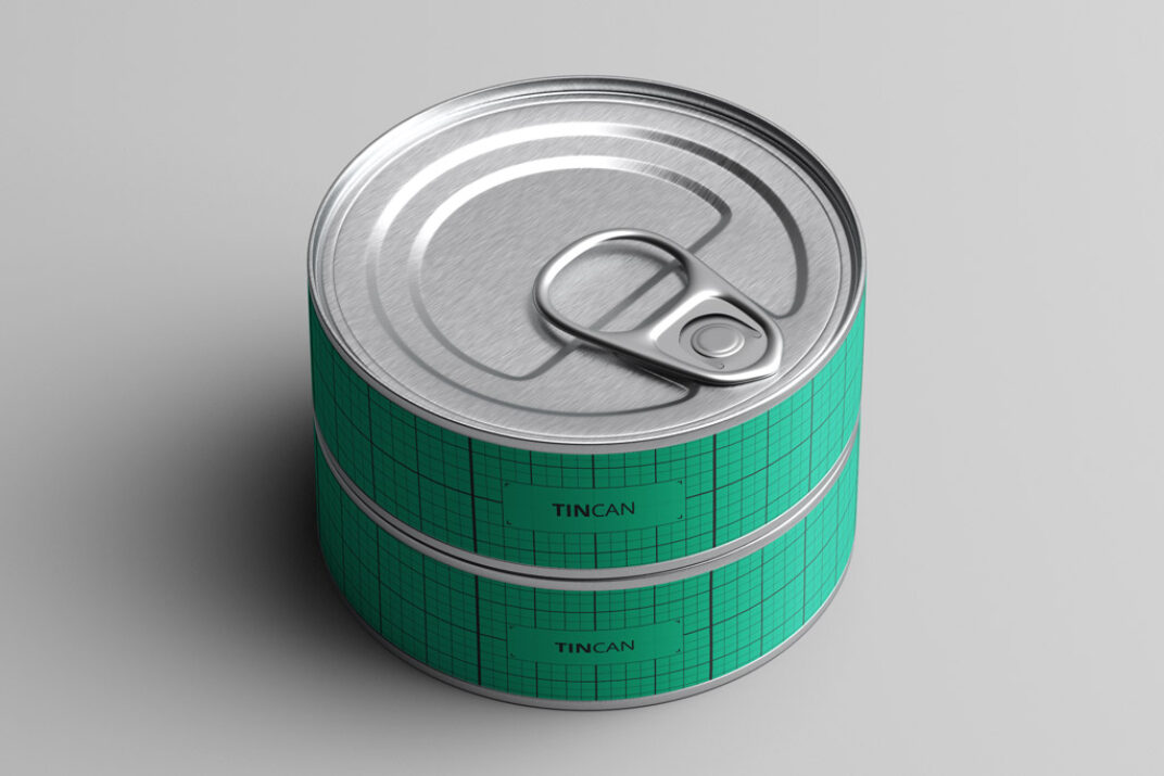 Flat Tin Can Mockups Mockup World