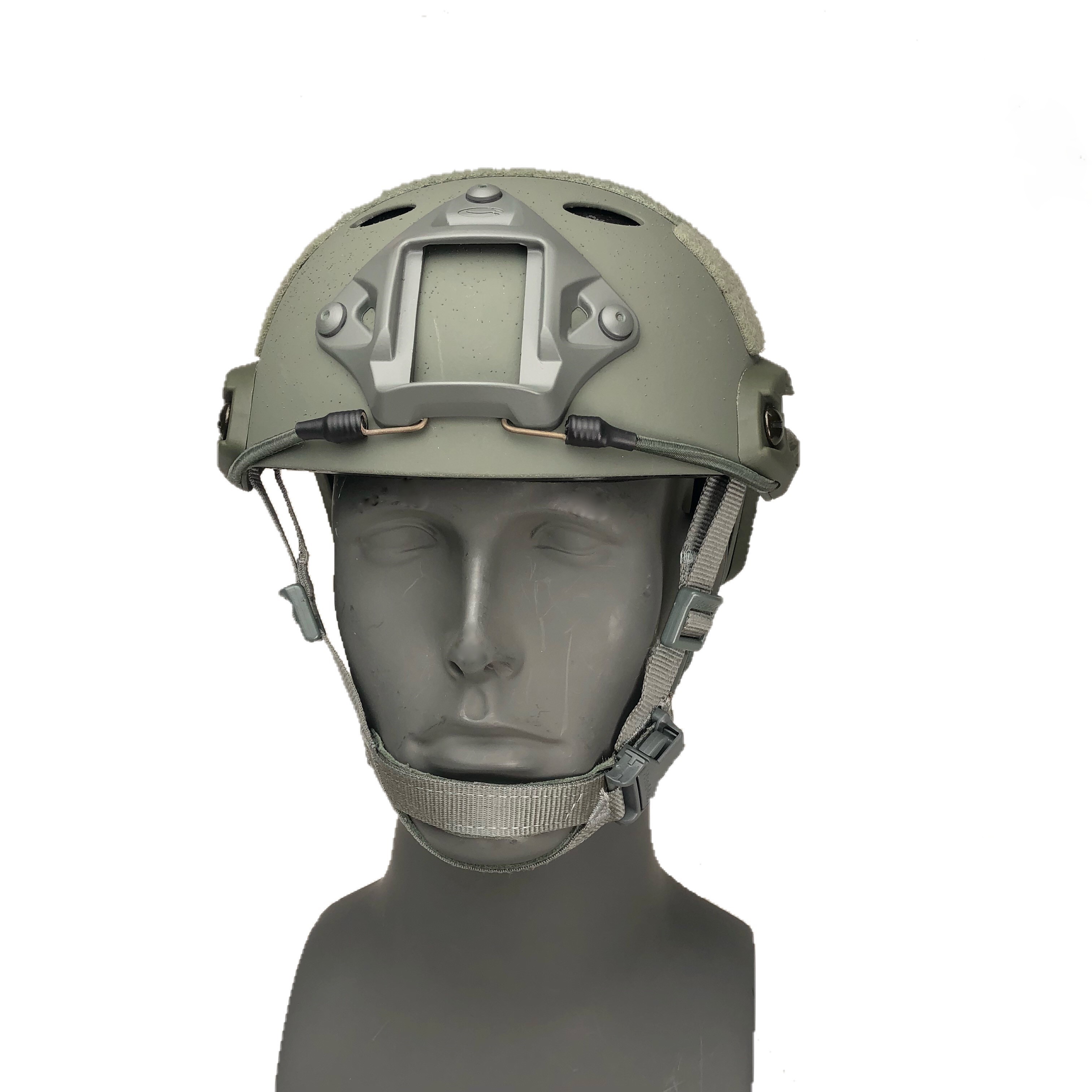 OPSCORE FAST CARBON HIGH CUT HELMET in Foliage Green with ARC Rail