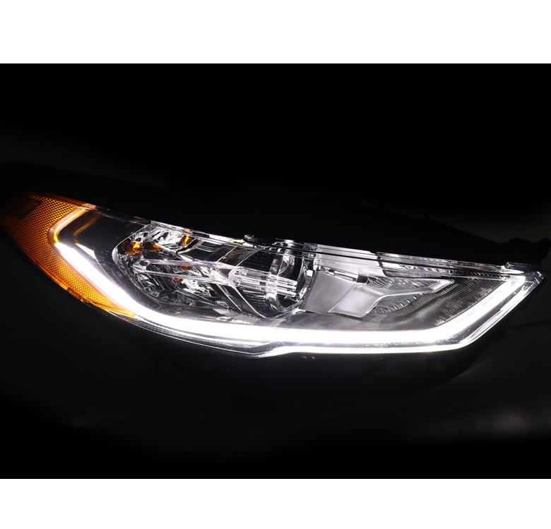 For 1720 Ford Fusion LED DRL Projector Headlight Lamp Chrome Passenger Right RH eBay