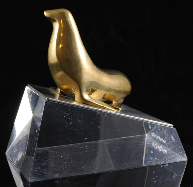 Loet Vanderveen Bronze Seal Sculpture