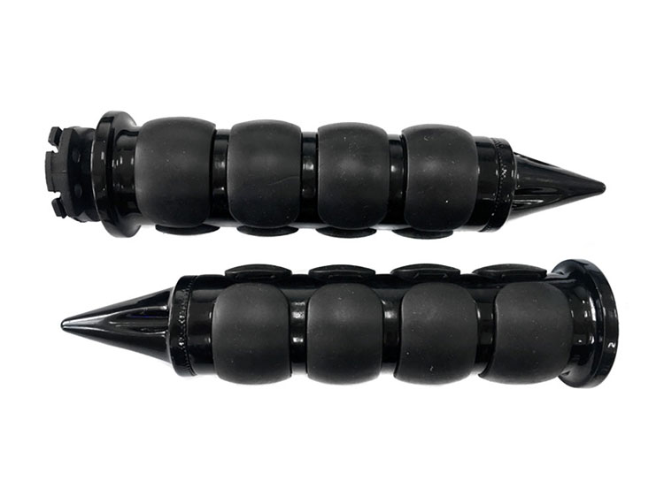 Comfort Rubber Motorcycle Handlebar Hand Grips (1") ID Black ModCycles