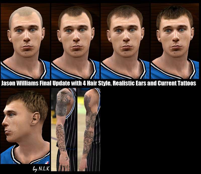 Jason Williams Cyber Face Final Version NBA 2K10