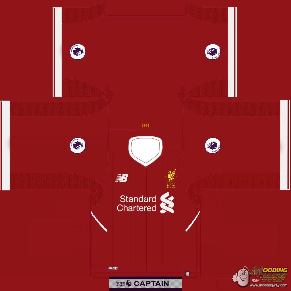 Liverpool 17/18 kits [UPDATE 0.1 a] PLAYERNAME FIFA 16 at ModdingWay