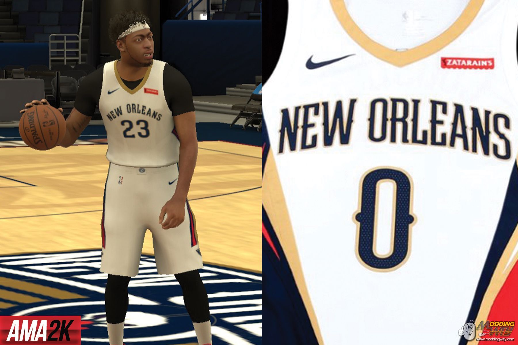 New Orleans Pelicans "Home Jersey" 2018 NBA 2K17 at ModdingWay