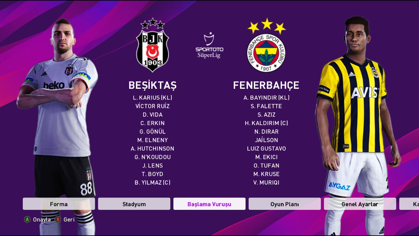 Beşiktaş&Fenerbahçe 202021 Kits [CPK] [SIDER] [PS4] Pro