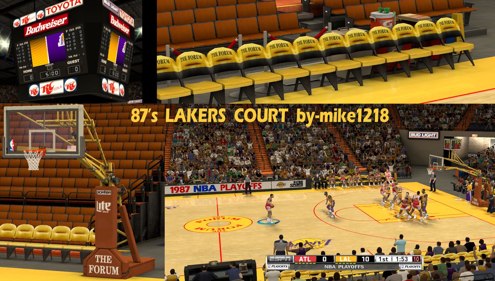 Los Angeles Lakers 1987 1981 Arena Pack NBA 2K12 at ModdingWay