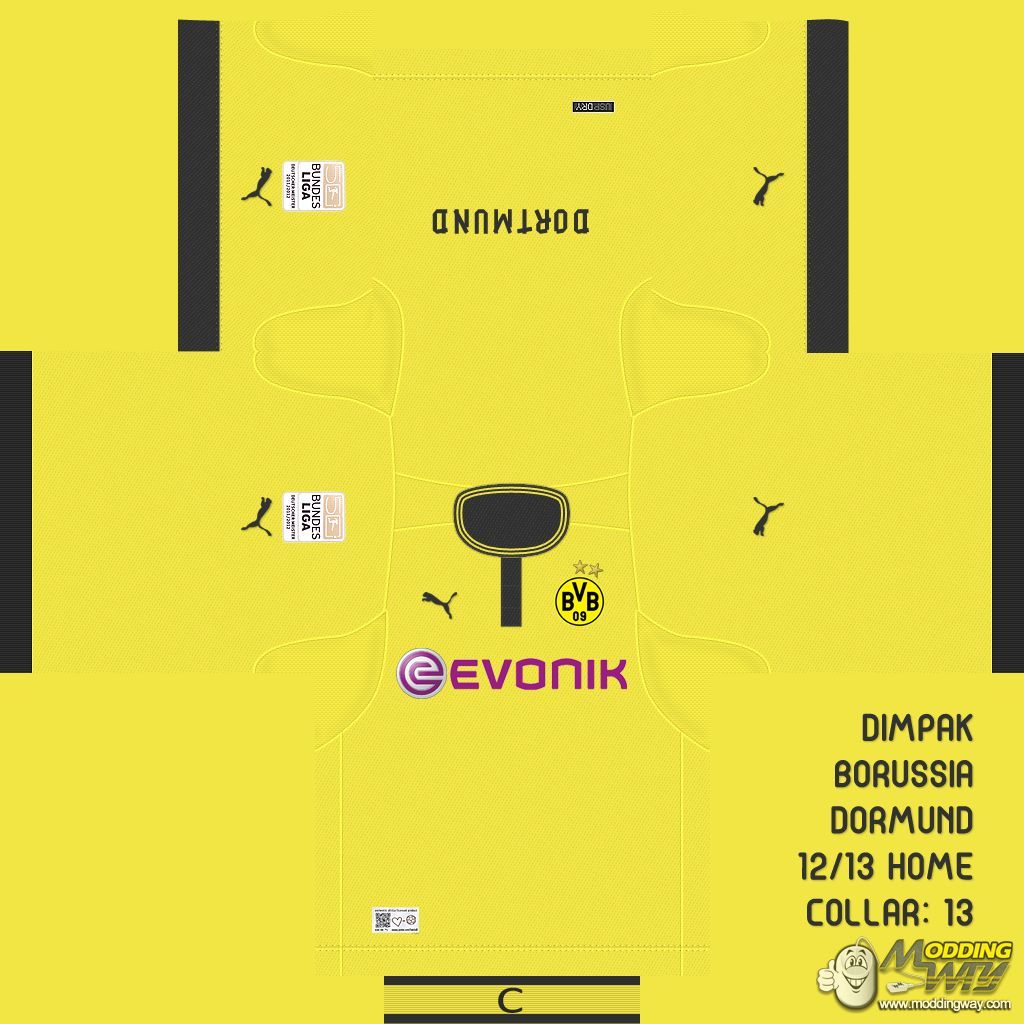 Borussia Dortmund 12 / 13 Kits Pack FIFA 12 at ModdingWay