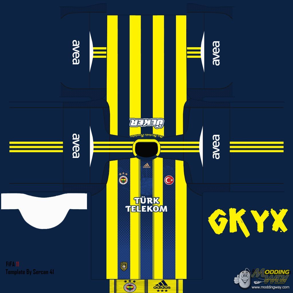Fenerbahçe 2012/13 home kit by gkyx FIFA 12