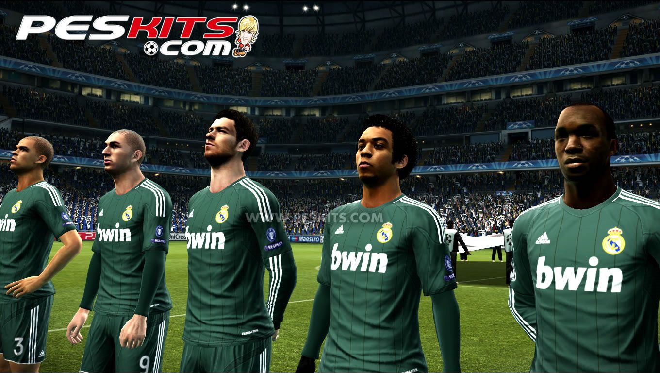 Real Madrid 2012/13 v2 Techfit + CL Pro Evolution Soccer
