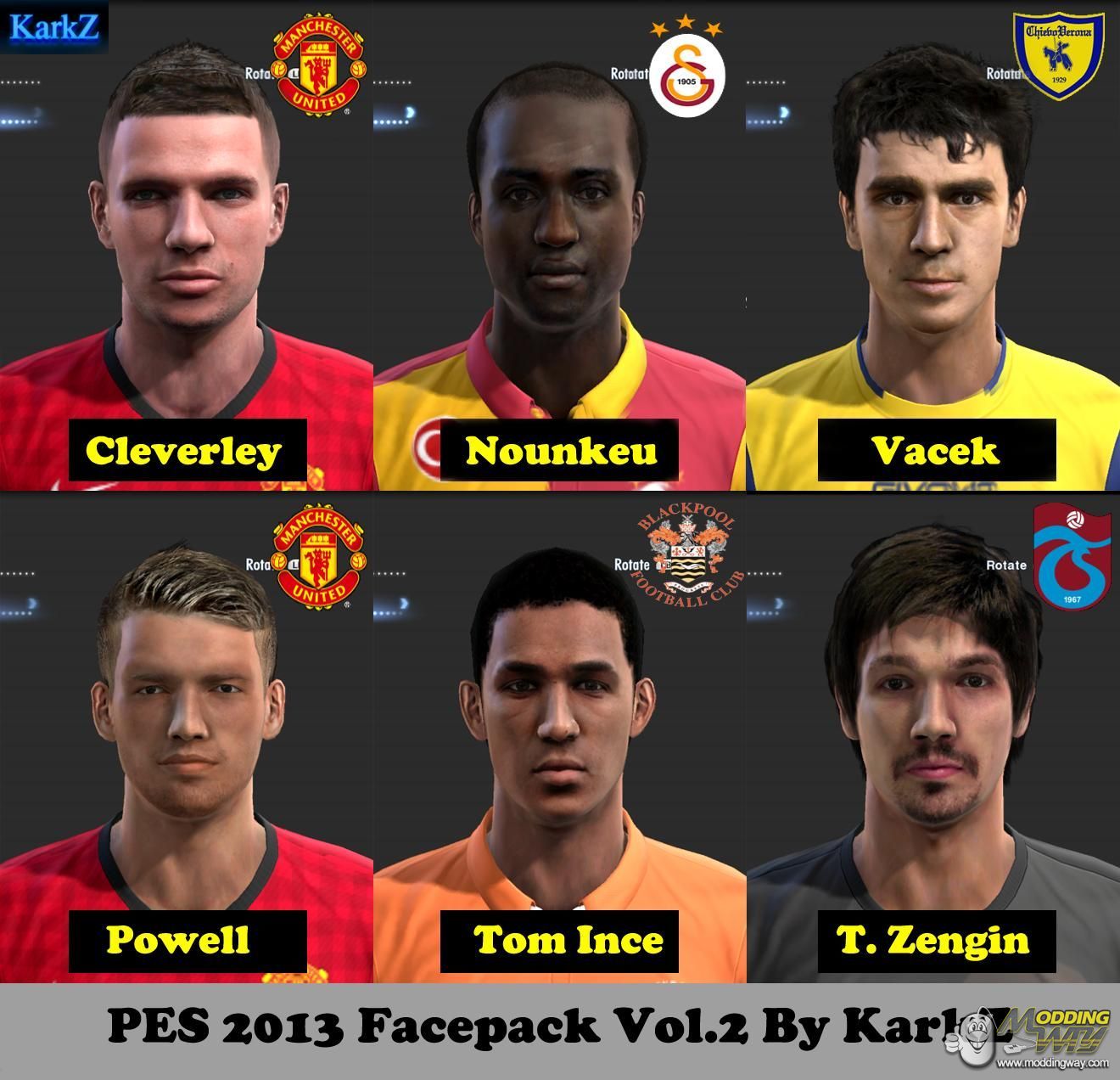PES 13 Facepack 2 By KarkZ Pro Evolution Soccer 2013 at ModdingWay