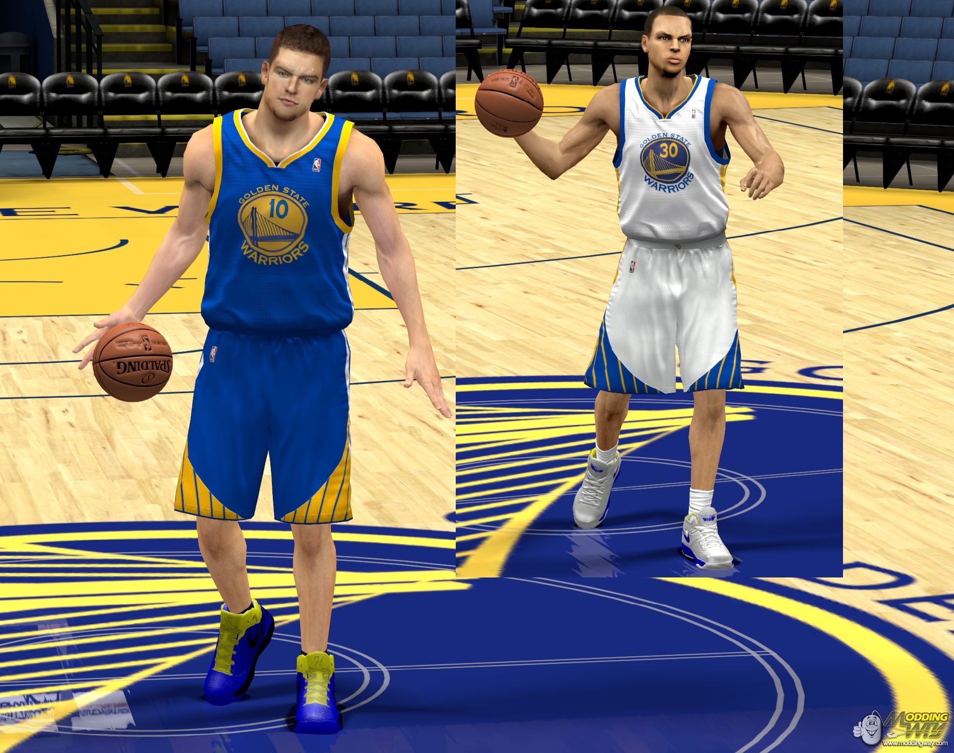 warriors home and away jersey NBA 2K13 at ModdingWay