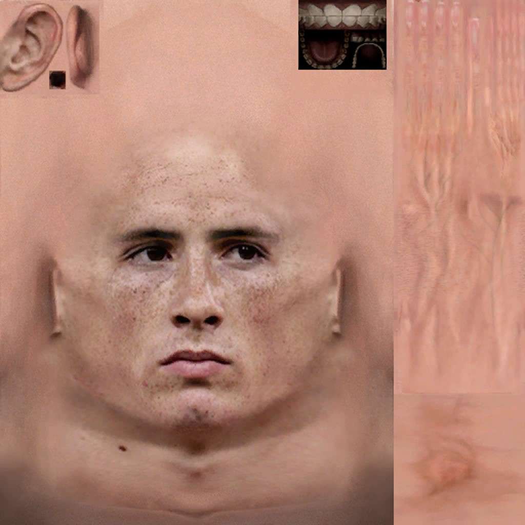 Torres Face New Texture 1024x1024 Pro Evolution Soccer 2010
