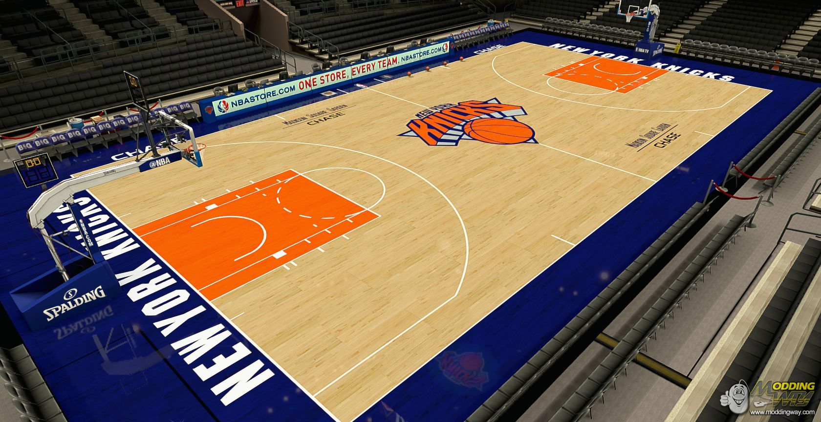  iamLillard New York Knicks Floor released NBA 2K14 at ModdingWay