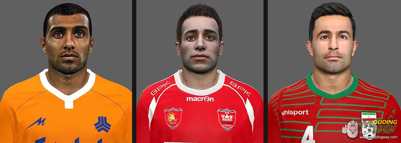 Iran League Facepack by amir27 Pro Evolution Soccer 2014 at ModdingWay