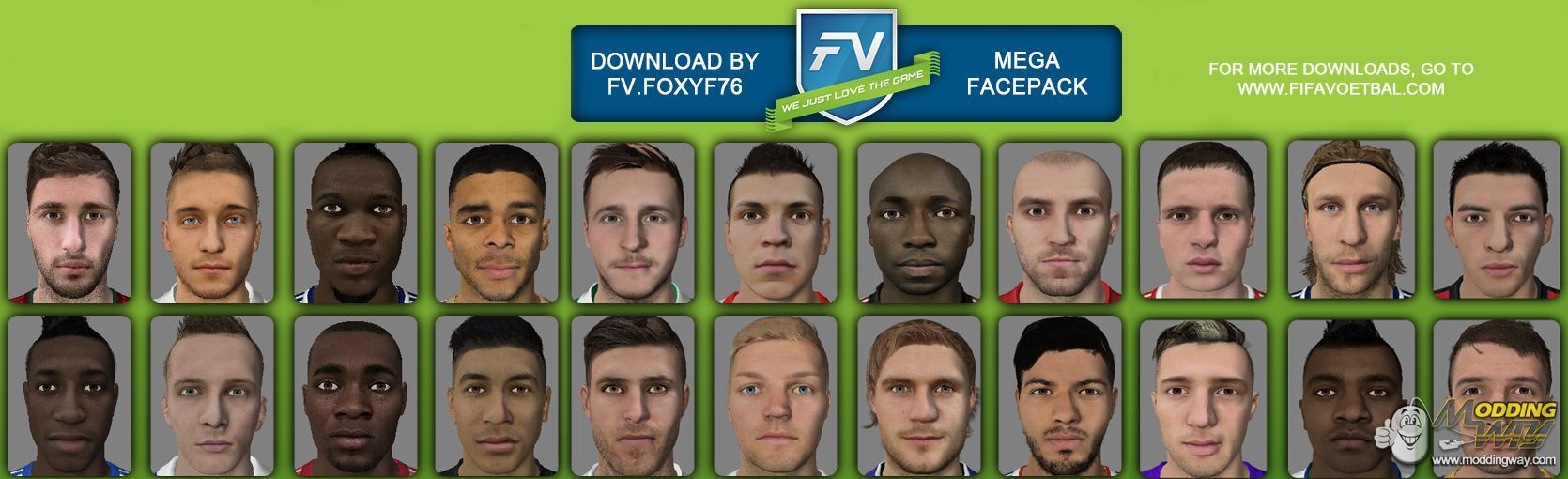 Mega Facepack FIFA 15 at ModdingWay
