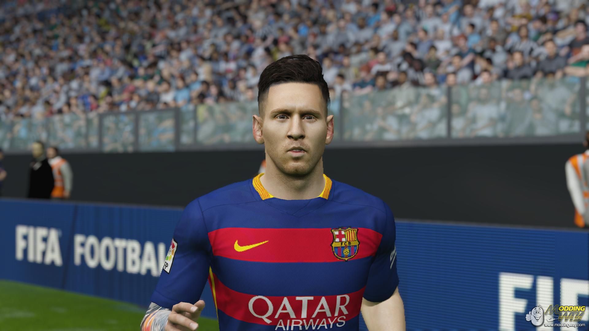 Novo Cabelo Face Messi FIFA 15 at ModdingWay