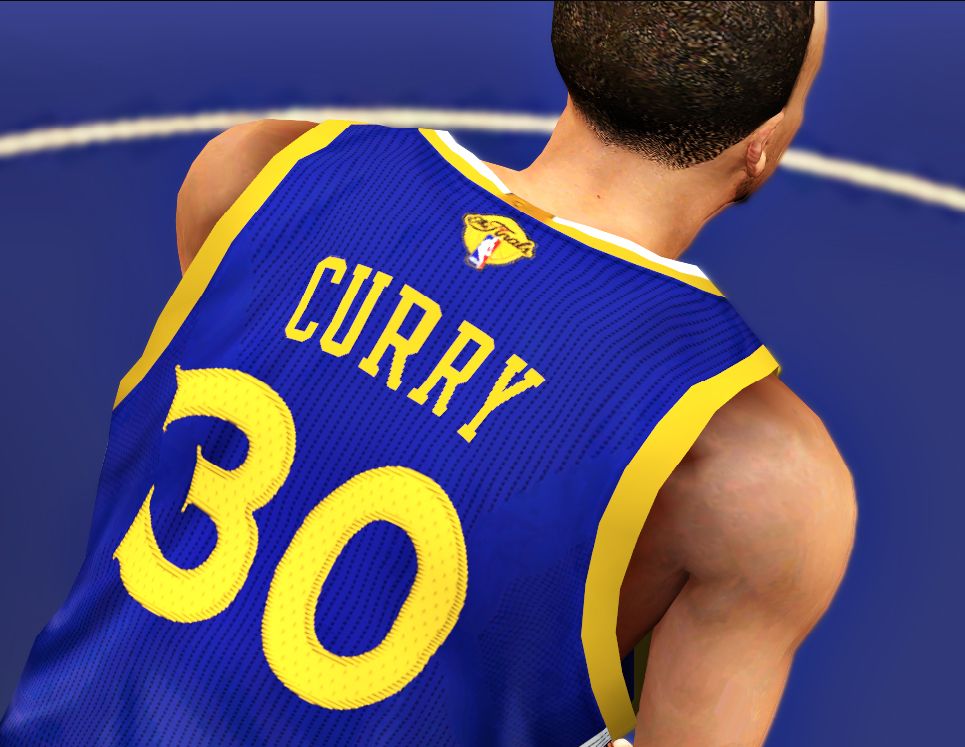 GS Warriors finals jersey NBA 2K14 at ModdingWay