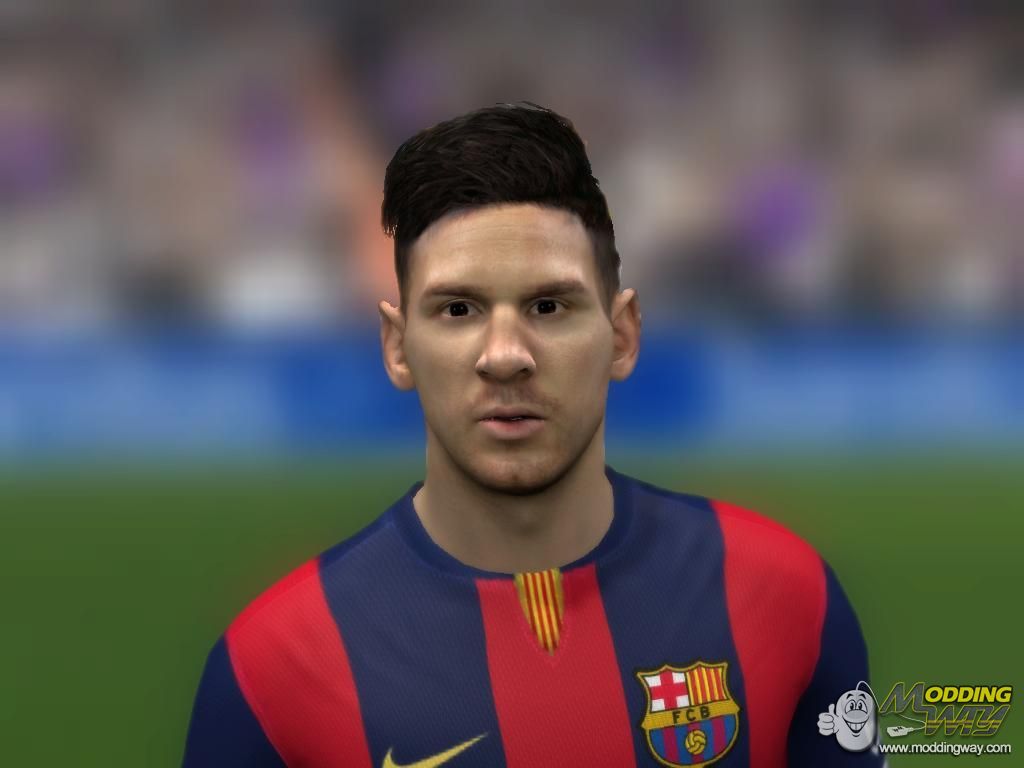 Lionel Messi New Face and Tatoo Link Fixed FIFA 14 at ModdingWay