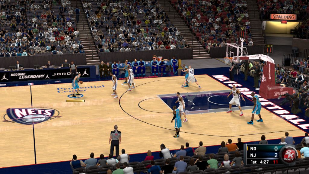 Memphis Grizzlies and New Jersey Nets Courts NBA 2K11 at