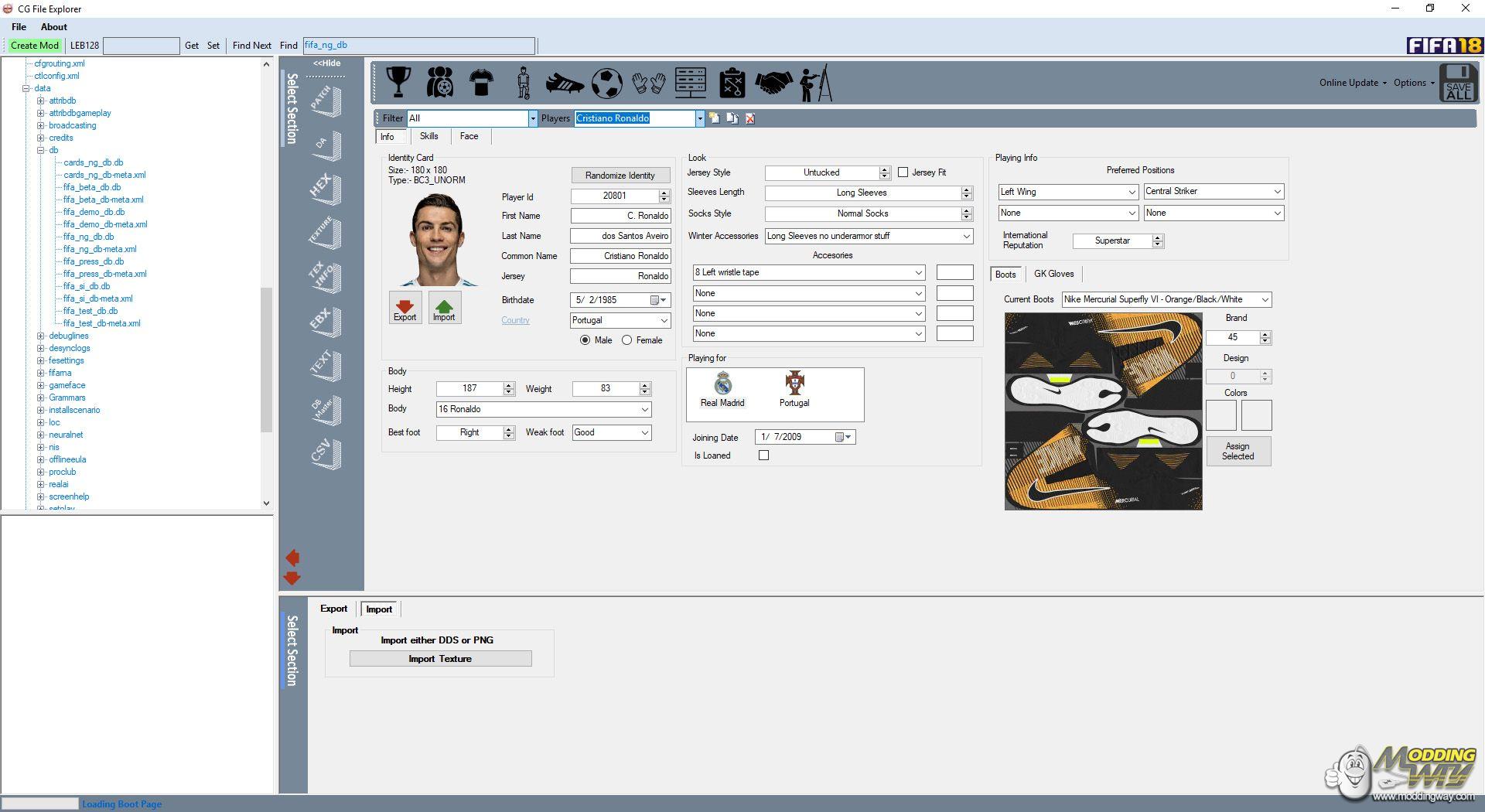 FIFA 18 Modding Revolution CG File Explorer FIFA 18 Video Game at