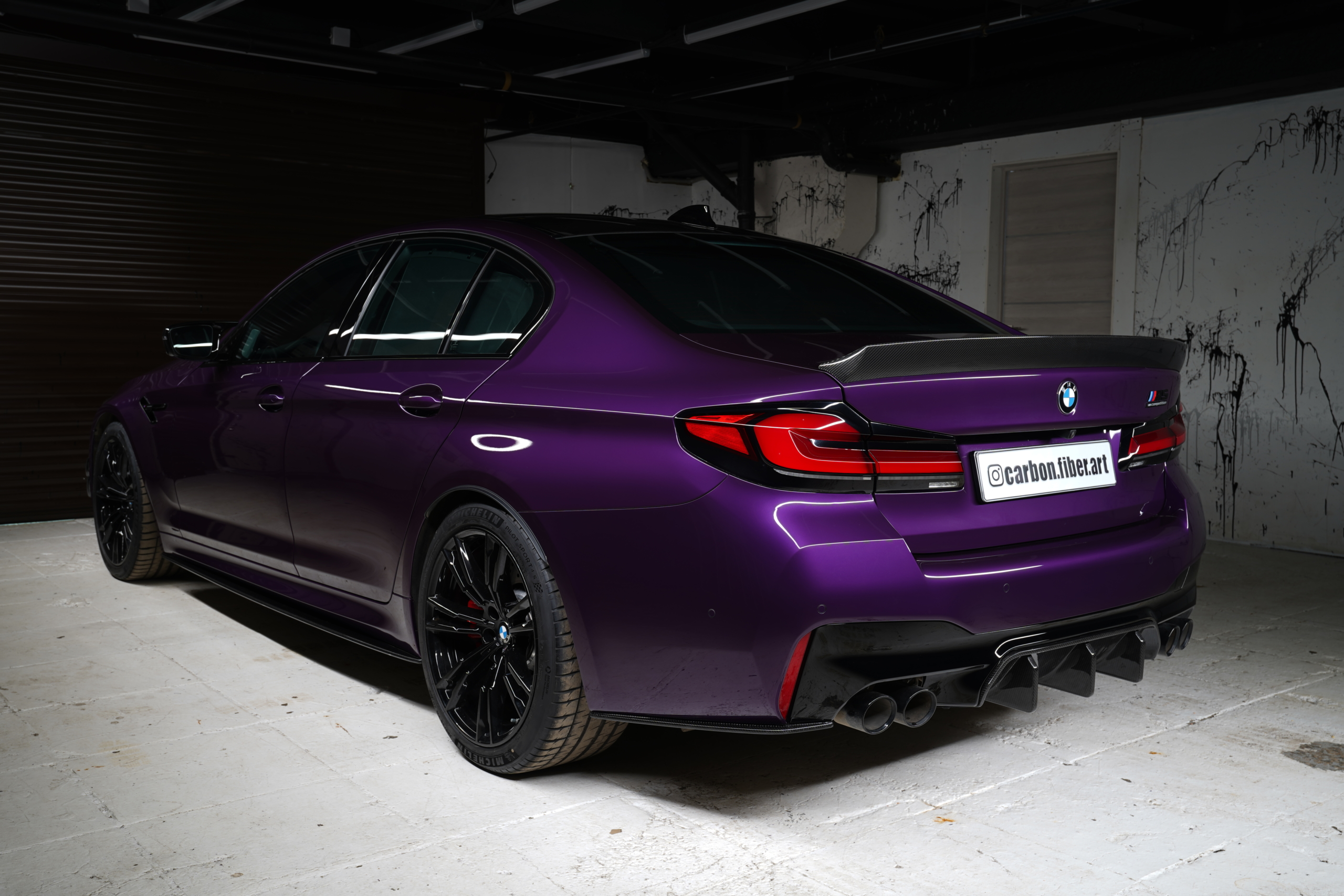 LCI Twilight Purple F90 M5c Mode Carbon