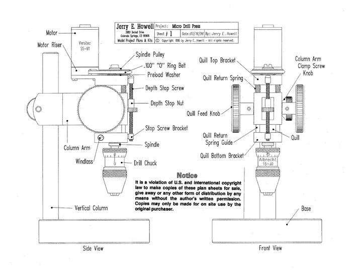 Woodwork Drill Press Plans PDF Plans