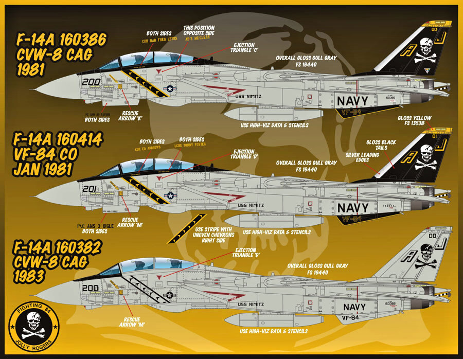 MODELIMEX Online Shop 1/48 F14A Tomcat VF84 'Victory Cats' (1981