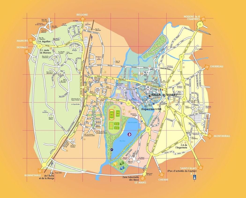 La Ferte Bernard Carte LA FERTE BERNARD (SARTHE 72)