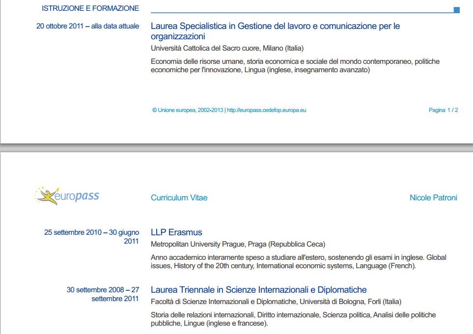 Curriculum Vitae Europass: Istruzioni Per La Compilazione (Iii Parte) 680_x_963_bmp
