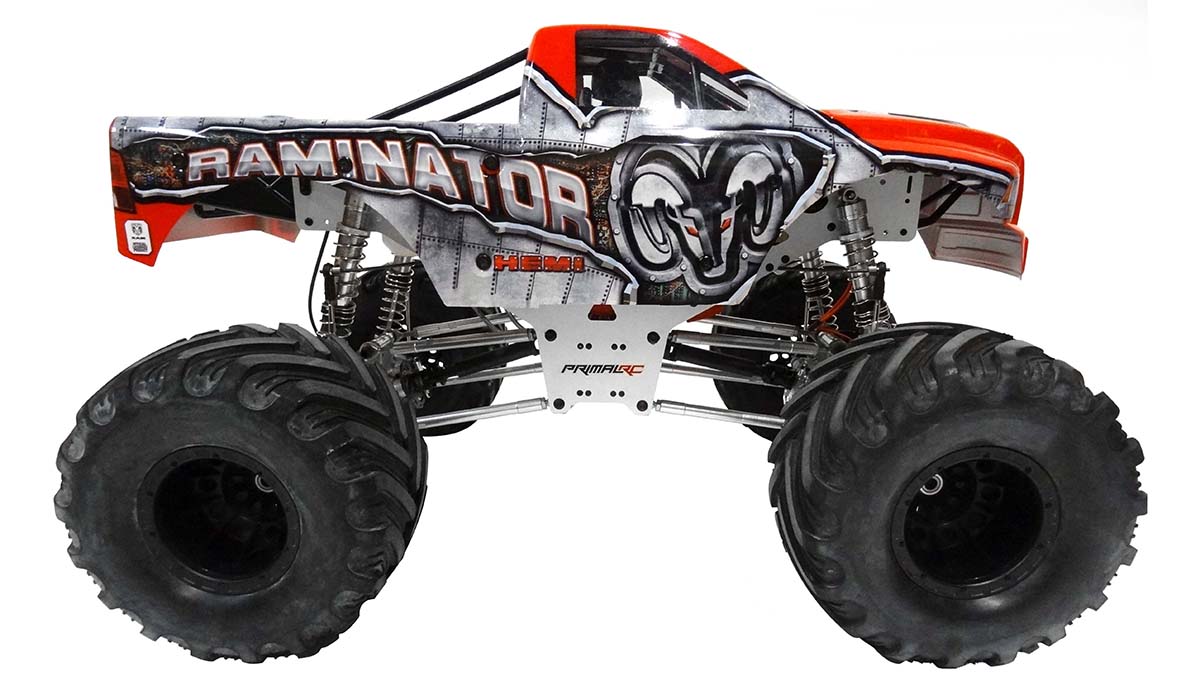 PRIMAL RC RAMINATOR 15 4WD GAS 49CC TWO STROKE MONSTER TRUCK RTR