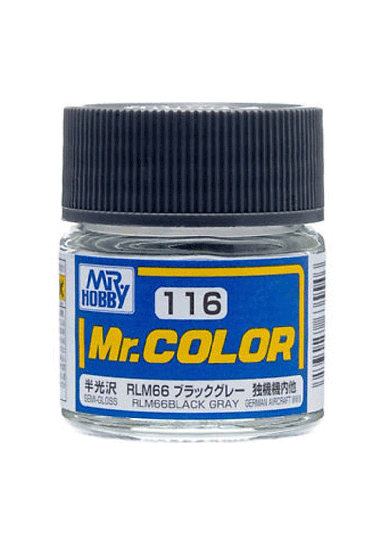 Mr Color Acrylic Paint C116 RLM 66 Black Gray Model Sports All