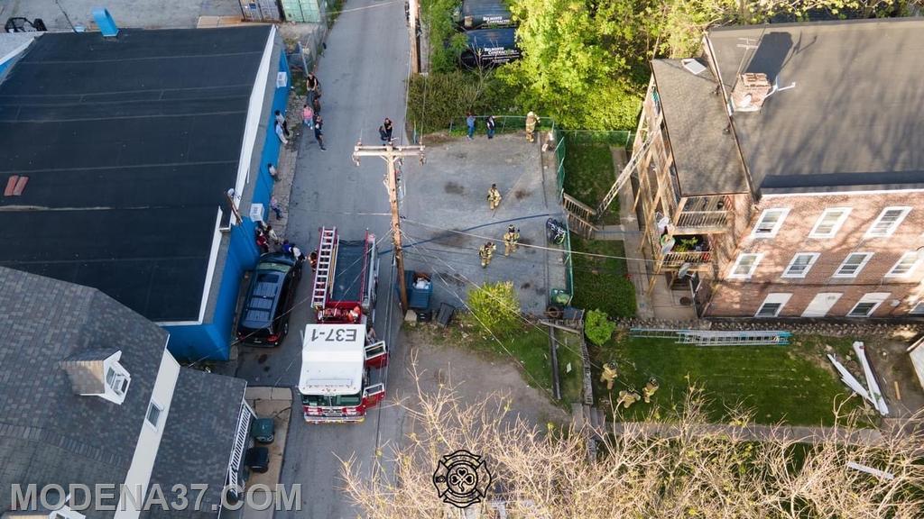 Working Building Fire in Coatesville City Modena Fire Company