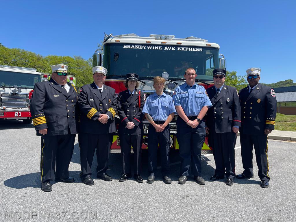 Firefighter’s Shilling and Owen graduation from the Octorara Homeland