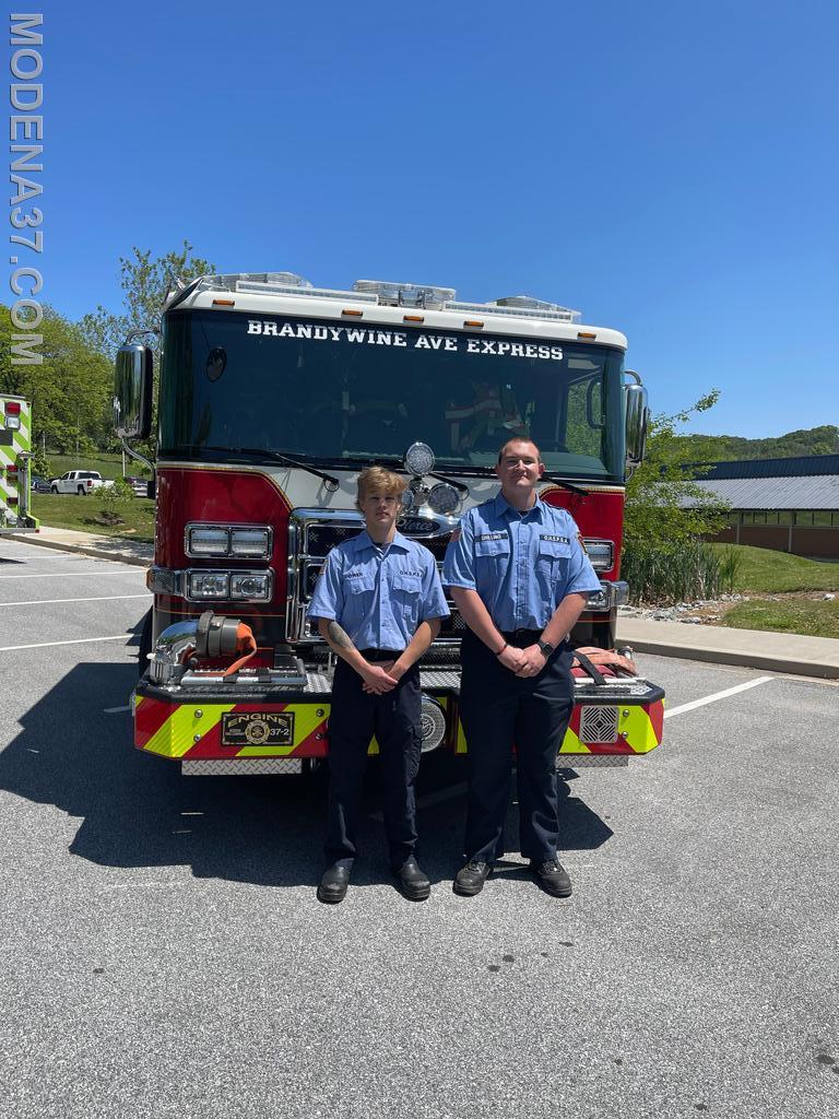 Firefighter’s Shilling and Owen graduation from the Octorara Homeland