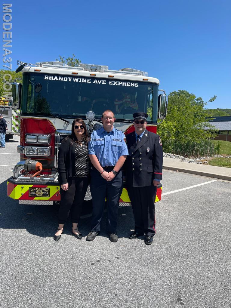 Firefighter’s Shilling and Owen graduation from the Octorara Homeland