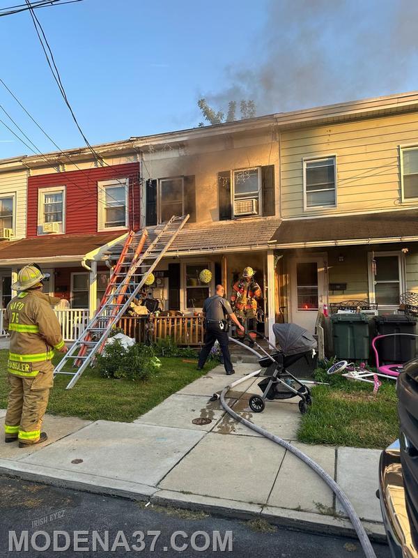 Working House Fire in Coatesville City Modena Fire Company