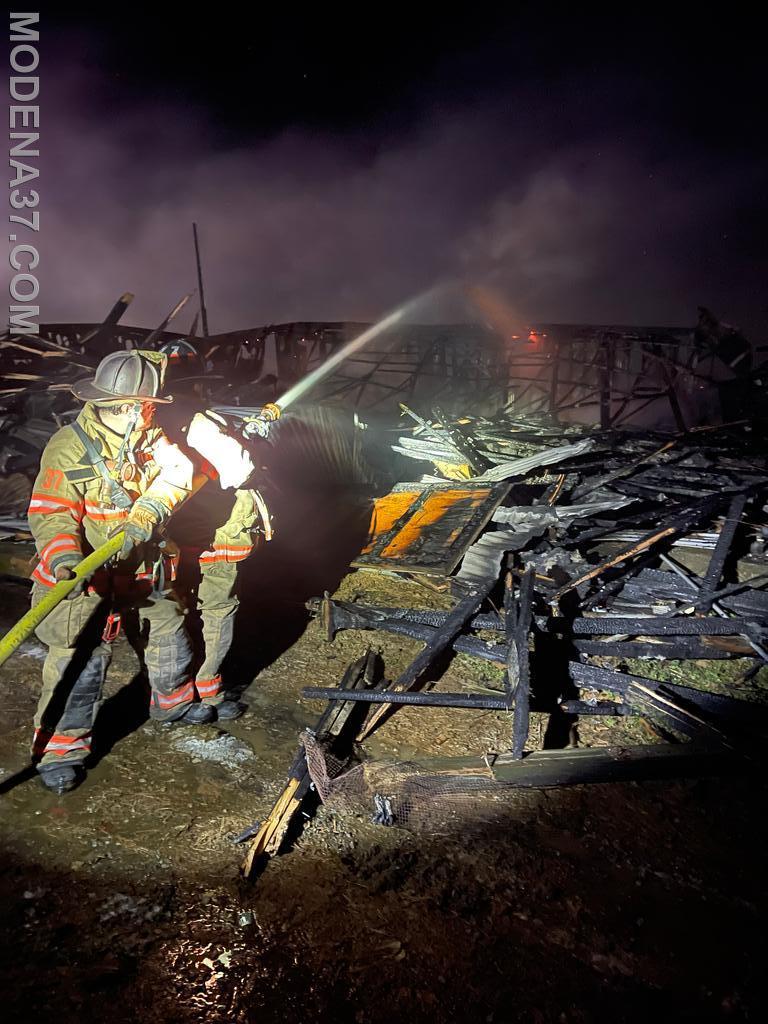 Barn Fire in Highland Township Modena Fire Company