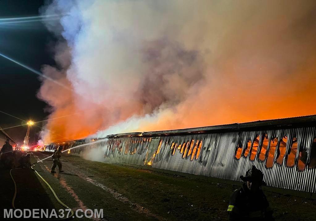Barn Fire in Highland Township Modena Fire Company