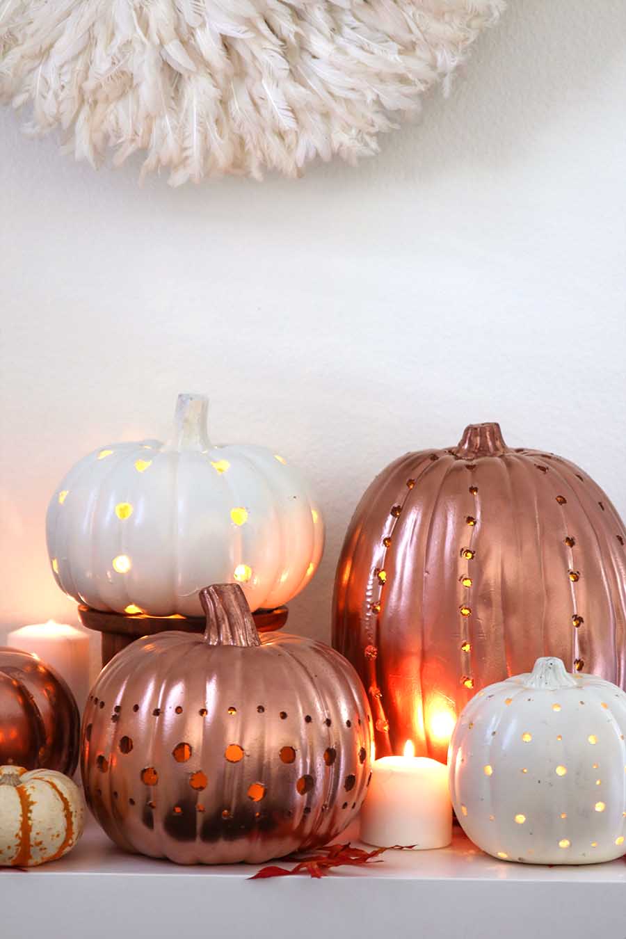 15 Creative Pumpkin Decorating Ideas Modern Glam DIY