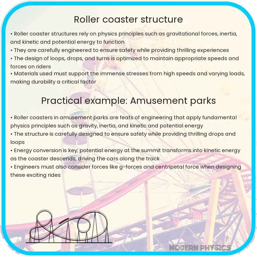 Roller Coaster Structure Safety, Design & Statics Principles
