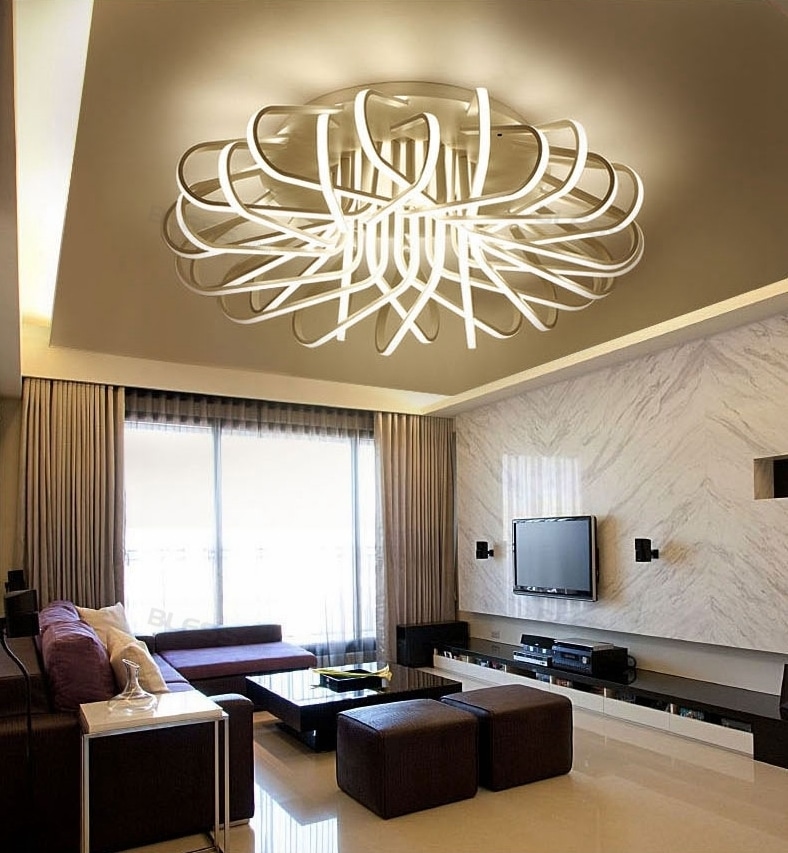 “Mesh” Modern Round Ceiling Fixture Modern.Place